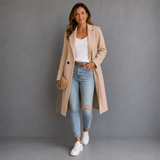 Élodie Beaumont | Double-Breasted Coat For Women