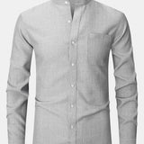 Textured Long Sleeve Turtleneck Shirt