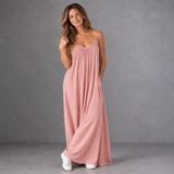Backless Cami Dress - Pink