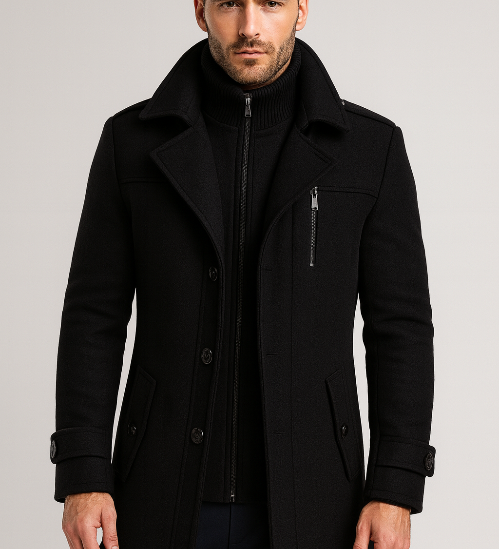 Sebastian Laurent | Luxury Wool Coat For Men