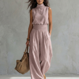 Maria | Elegant Wide Leg Pants and Top Set