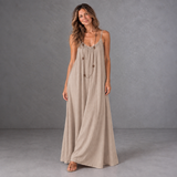Backless Cami Dress - Mocha