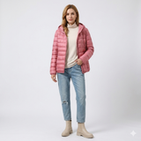 Rosalie Dupont | Lightweight Hooded Puffer Jacket For Women