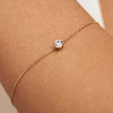 Cléa Stone Bracelet | White Gold