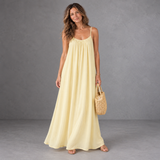 Backless Cami Dress - Yellow