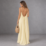 Backless Cami Dress - Yellow