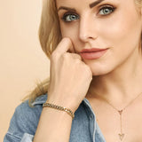 Estate Cuban Bracelet | Gold