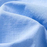 Short Sleeve Linen Look Stand Collar Shirt & Straight Leg Linen Pants
