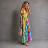 Bohemian Sun Design Dress