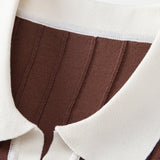Contrast Trim Stripe Johnny Collar Polo & Slim Fit Tapered Trousers