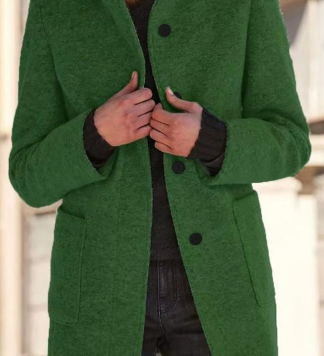 Isabelle Laurent | Luxury Wool Blend Coat For Women