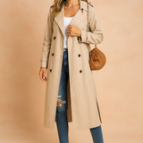 Élise Montclair | Double-Breasted Trench Coat For Women