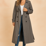 Élise Montclair | Double-Breasted Trench Coat For Women