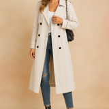 Élise Montclair | Double-Breasted Trench Coat For Women