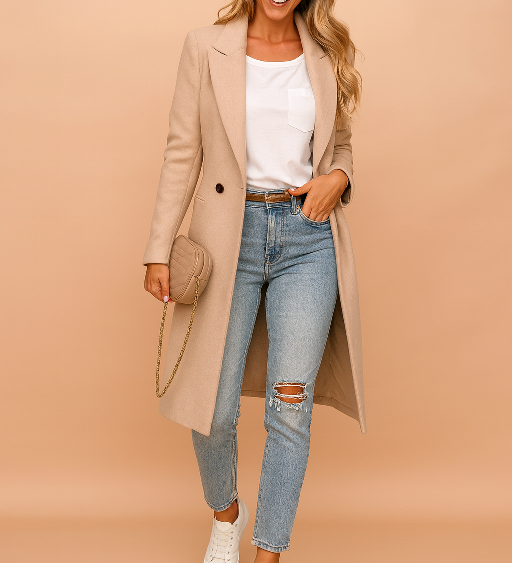 Élodie Beaumont | Double-Breasted Coat For Women