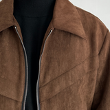 Marco DeLuca | Vintage Suede Zip Jacket with Tailored Modern Fit For Men