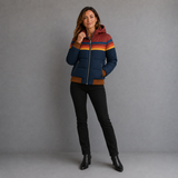 Luca Moretti | Retro Hooded Puffer Jacket For Women