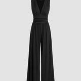 Charity – Elegant Sleeveless Wide-Leg Jumpsuit