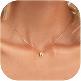 Love letter initial necklace | Gold