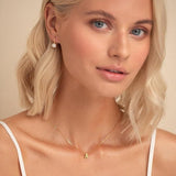 Love letter initial necklace | Gold