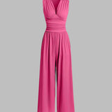 Charity – Elegant Sleeveless Wide-Leg Jumpsuit