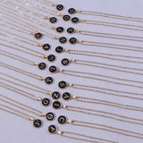Monette Initial Necklace | Gold
