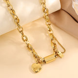 Heartened Chunky Necklace | White Gold