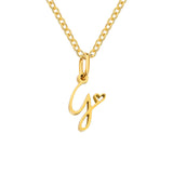 Heart Initial Necklace | Gold