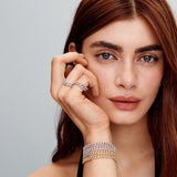 Pave Cuban Bracelet | White Gold