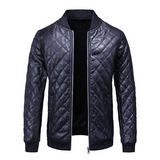 Luca Moretti | Quilted Leather Jacket For Men