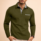 Luca Moreau | Long Sleeve Polo Shirt For Men
