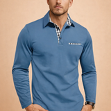 Luca Moreau | Long Sleeve Polo Shirt For Men
