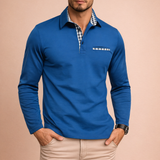 Luca Moreau | Long Sleeve Polo Shirt For Men