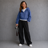 Sabrina Laurent | Cropped Zip-Up Hoodie For Women