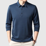 Libuše – Elegantiški vyriški polo marškinėliai ilgomis rankovėmis