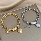 Heartened Chunky Bracelet | Gold