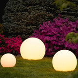 Luminária esférica de jardim
