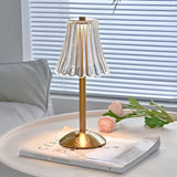Candeeiro Mesa Cristal Dourado