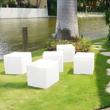 Luminária de jardim cúbica