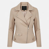 Camille Laurent | Slim Zip Moto Jacket For Women