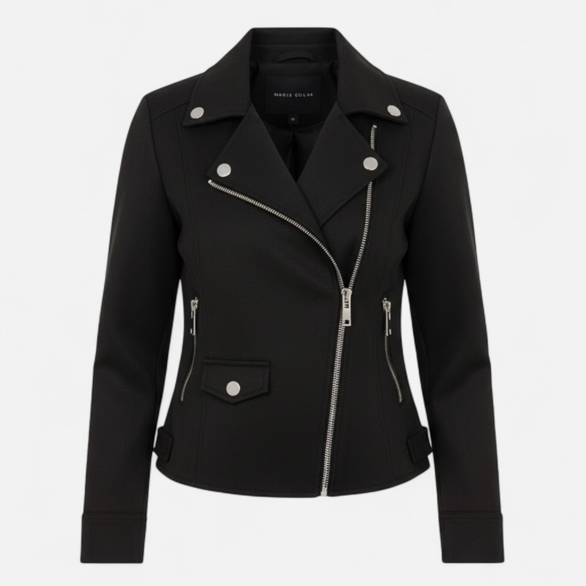 Camille Laurent | Slim Zip Moto Jacket For Women