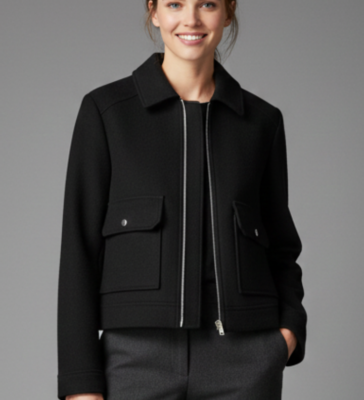 Elodie Sinclair | Cropped Bomber Jacket For Women