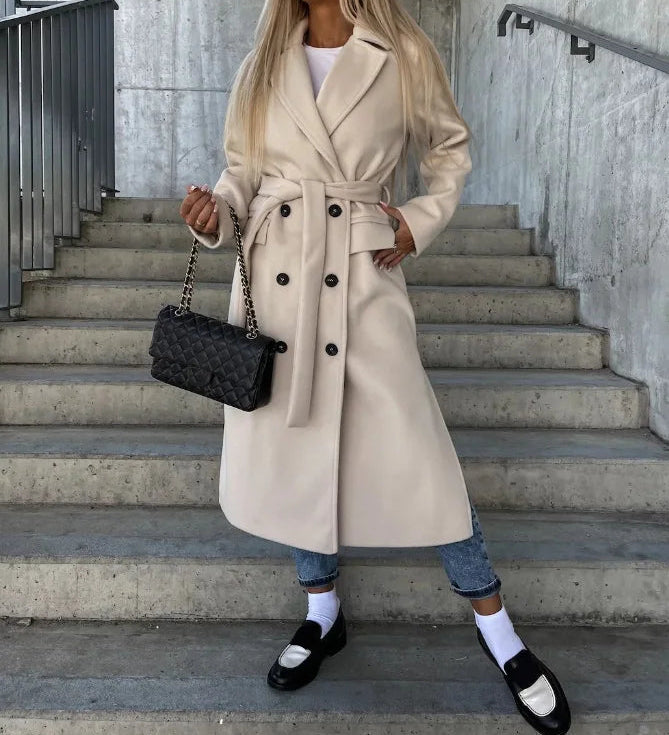 Élodie Laurent | Long Sleeve Trench Coat For Women