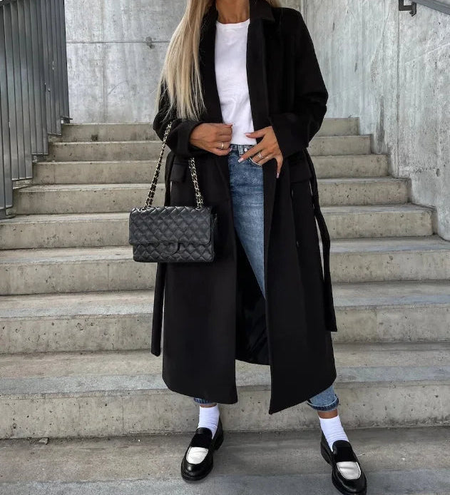 Élodie Laurent | Long Sleeve Trench Coat For Women