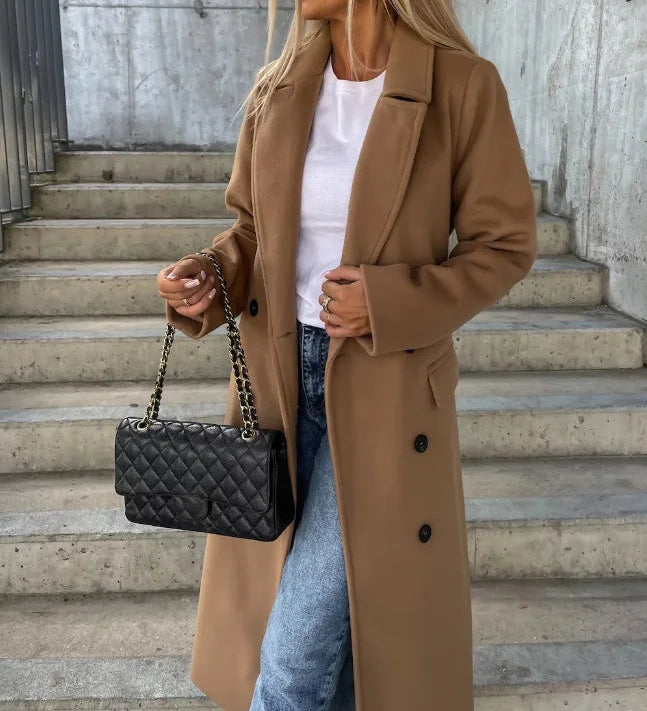 Élodie Laurent | Long Sleeve Trench Coat For Women