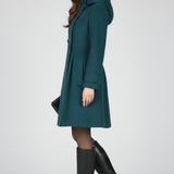 Charlotte Moreau | Elegant Hooded Winter Coat For Women