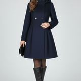 Charlotte Moreau | Elegant Hooded Winter Coat For Women