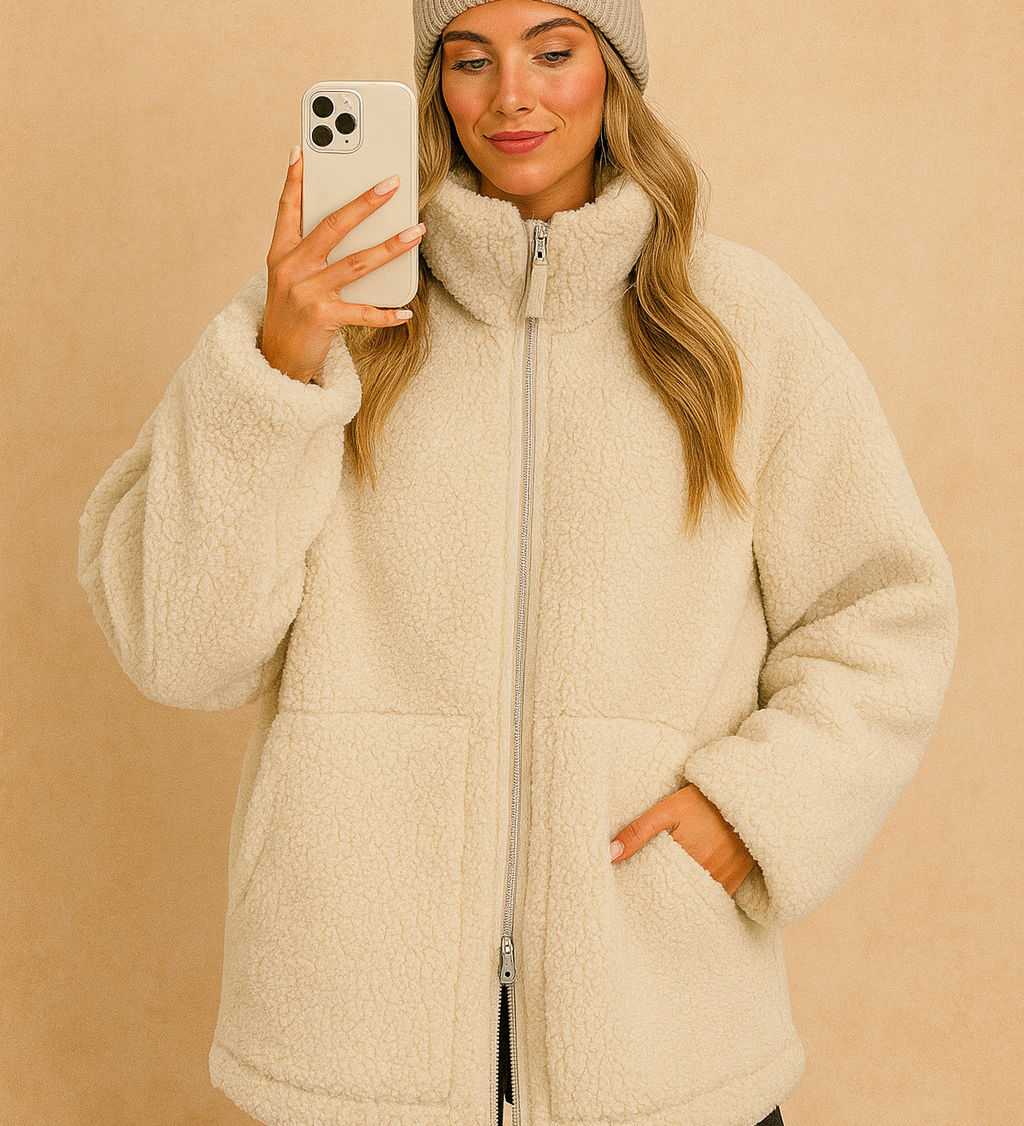 Amélie Dubois | Luxe Teddy Fleece Jacket For Women