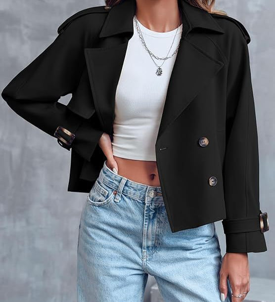 Aurélie Voss | Cropped Trench Coat For Women