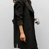 Margaux Delacroix | Longline Double-Breasted Coat For Women